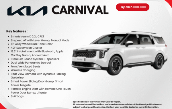 Harga Kia Carnival Bandung