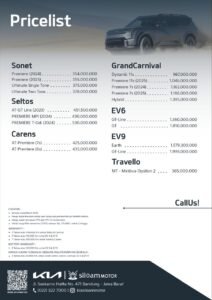 Harga Kia Bandung Terbaru